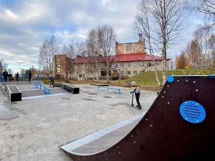 В Онеге построили новую скейт-площадку