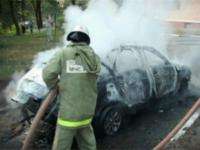 В Пинежском районе на трассе загорелся автомобиль