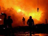 В Приморском районе горело лесоперерабатывающее предприятие