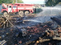 В Онежском районе произошло два пожара в деревне Мудьюга