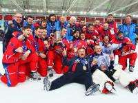  Хабаровский лёд с золотым отливом для сборной России