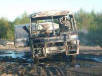 В Архангельске произошел пожар в автобусе