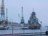 В Северодвинске ракетный крейсер «Маршал Устинов» готовится к швартовым испытаниям 