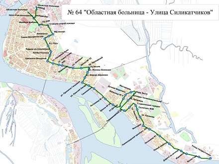 В Архангельске меняется схема движения автобуса № 64