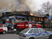 В Северодвинске сгорел деревянный двухэтажный дом
