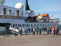 В Архангельск прибыл очередной круизный лайнер с иностранными туристами