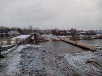 Строители завершат возведение временного моста в Вельске к 6 декабря