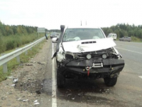 В Архангельской области водитель получил тяжелую травму в результате ДТП