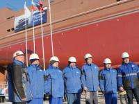 В Выборге на воду спустили новый траулер для “Архангельского тралового флота”