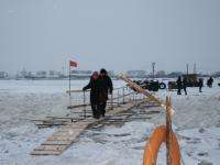 В Архангельске вновь начала работу пешеходная переправа между поселками 22-го и 23-го лесозаводов