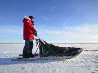 Экспедиция Федора Конюхова прошла 75 километров - в основном, по замерзшему Белому морю - и  достигла Чесменского маяка