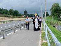 В Вельском районе освятили мост через реку Вага