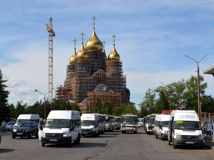  Строители облицевали 70% возводимого в Архангельске кафедрального собора 