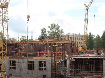 Коммуникации к строящемуся в Архангельске перинатальному центру подведут в ноябре 2015 года