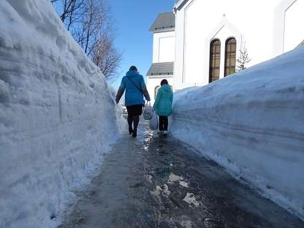 Толщина снежного покрова в Северодвинске побила все рекорды