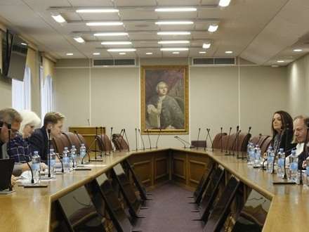 Делегацию Израиля в Архангельске приняли в зале с портретом Ломоносова