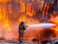 В Устьянском районе сгорела котельная деревянного зодчества