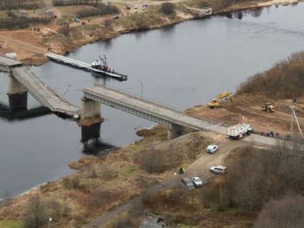 В аварийном и неудовлетворительном состоянии в Архангельской области находится 169 мостов