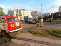 В Котласе пожарные ликвидировали последствия ДТП