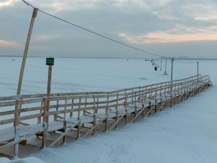 В Архангельске закрыта переправа на остров Кего