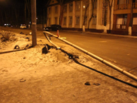 В Северодвинске пьяный водитель сбил светофор