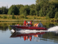 В Архангельске спасатели провели учения на нефтебазе
