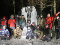 В Каргополе завершился конкурс ледовых скульптур «Хрустальная музыка зимы»