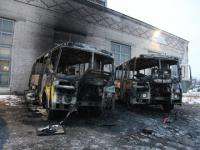 Вместо сгоревших ПАЗиков на линию вышли автобусы других автотранспортных предприятий Архангельска