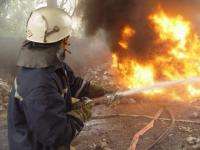В Красноборском районе горела заброшенная пилорама