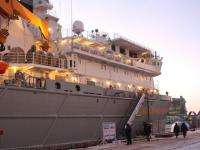 Построенный в Северодвинске морской транспорт «Академик Ковалев» прибыл в Мурманск