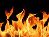 В Каргополе горел заброшенный торговый павильон