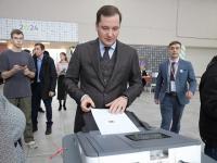 Глава Поморья Александр Цыбульский проголосовал на выборах Президента Российской Федерации