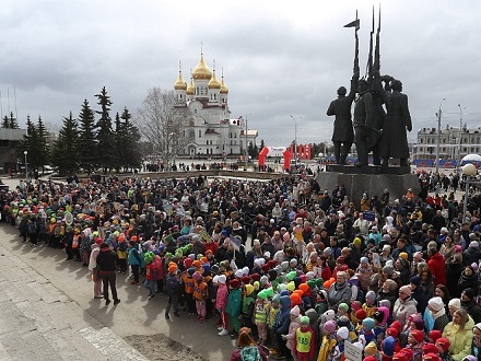 Участие в Майской эстафете Архангельска приняли около 1800 северян