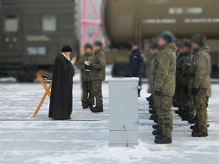На космодроме «Плесецк» помолились перед запуском «Союз-2.1б»